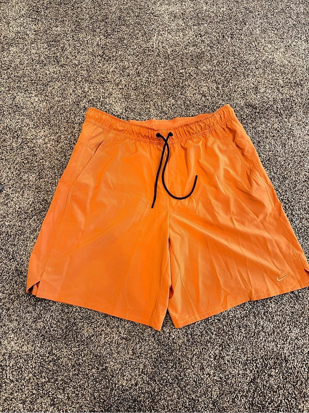 Nike Challenger 5" Brief-Lined Running Shorts Orange Large